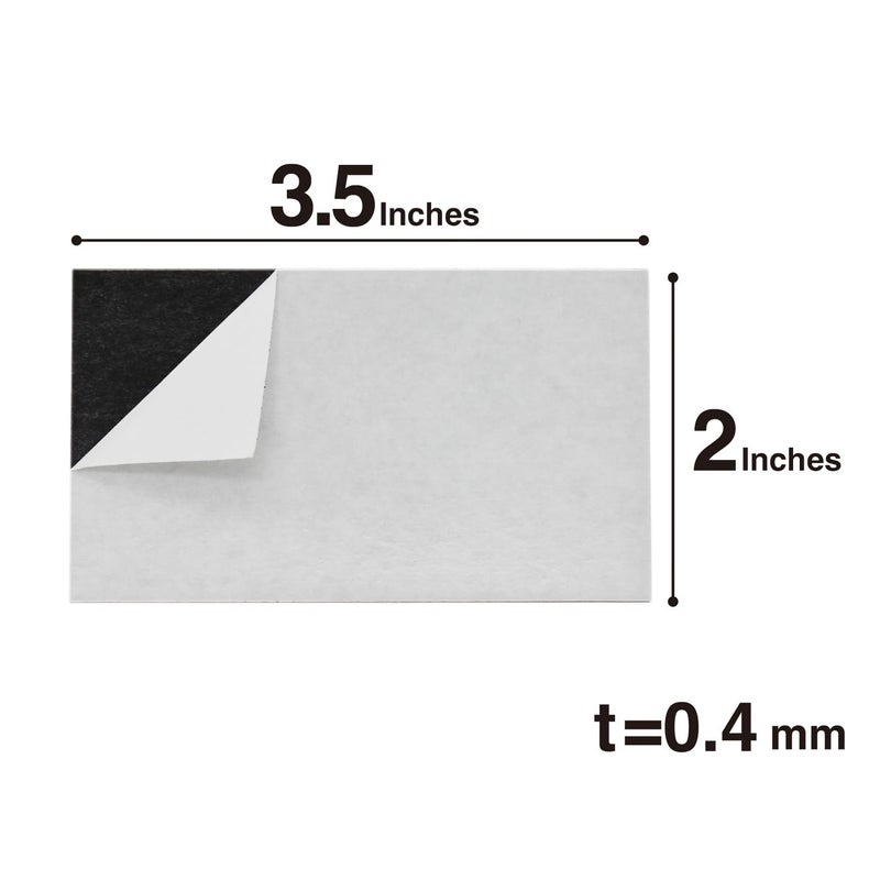 MagX Magnetic Business Card with Adhesive Backing, 3.5 x 2 Inch, 50-pack, Self Adhesive Business Card Magnets, Stationery, Office supply (MVAB-50) - Image 2